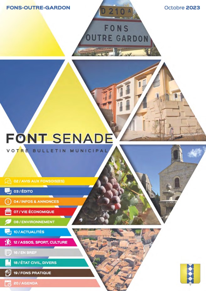 couverture fontsenade octobre 2023